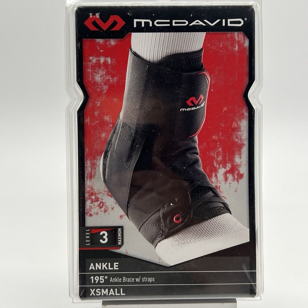 McDavid 195 Ankle Brace Ankle Support Lace up Level 3 Size XS Men’s Size 6-7 NEW